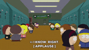 stan marsh applause GIF by South Park 