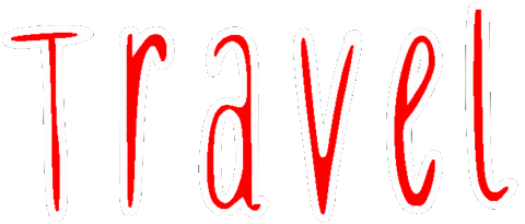 Text Travelling Sticker
