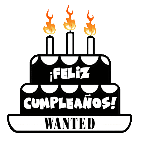 Birthday Feliz Cumple Sticker by Wanted Agency