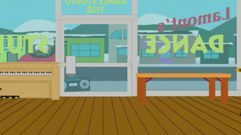 chef entering GIF by South Park 