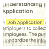 Job Application Sticker