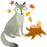 Autumn Wolf Sticker by HARZKIND
