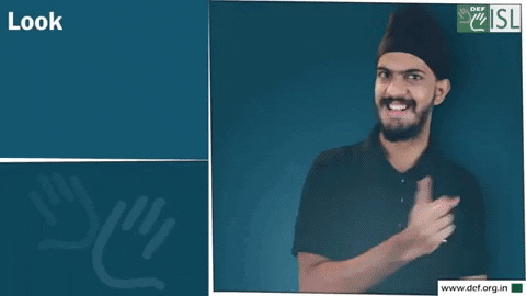 Look Out Sign Language GIF by ISL Connect