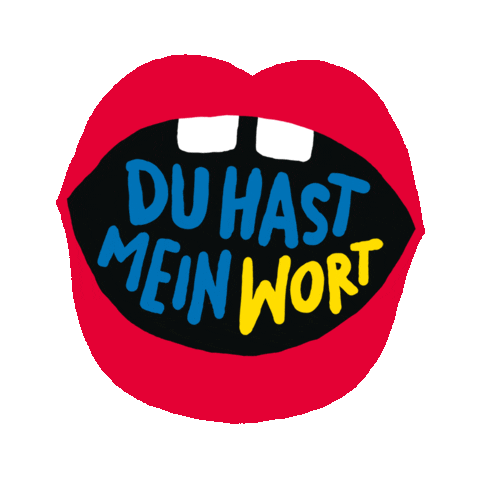 mouth duhastmeinwort Sticker by Deutsche Fernsehlotterie