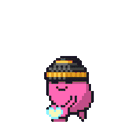 Power Pixel Art Sticker by Potatozzz by 9GAG