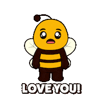 I Love You Plan Bee Sticker by Plan Bee Studios