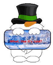 Winter Snowman Sticker