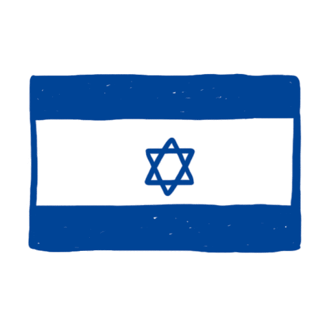 Tel Aviv Flag Sticker by Masa Israel Journey