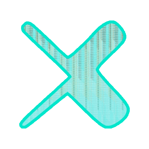 X Cross Sticker by jorgemariozuleta