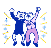 Unity Jumping Sticker by takadabear