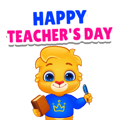 Teachers Day Teacher Sticker by Lucas and Friends by RV AppStudios