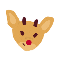 littlejoodles christmas xmas merry deer Sticker