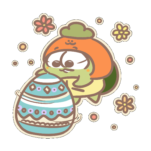 Flower Easter Sticker
