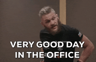 Good day in the office