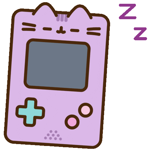 Sleepy Video Games Sticker by Pusheen