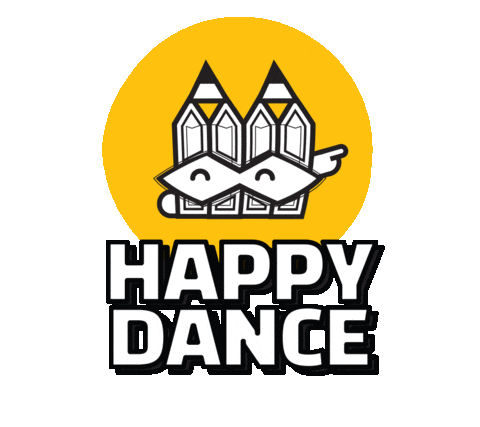 Happy Dance Sticker by Stamatia Alexaki