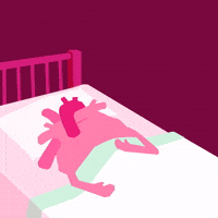 Good Night Hearts GIF by Story Leaf