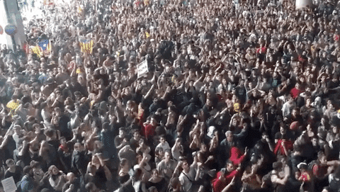 giphyupload barcelona giphynewsinternational catalan protests GIF