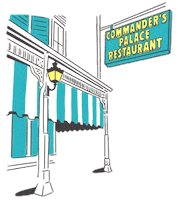 commanderspalace new orleans nola commanders garden district Sticker