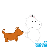 Heart Attack Bark GIF by Creative Unicorn