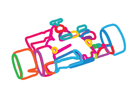 90S Neon Sticker by Yoni