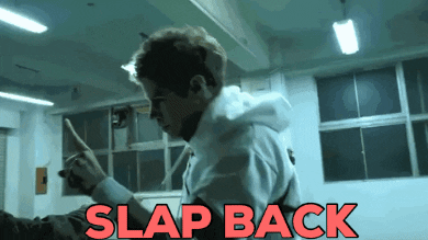 In Your Face Slap GIF by Tokyo Cowboys