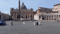 St Peter’s Square Deserted Amid Coronavirus Lockdown