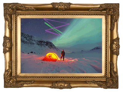 sky camping GIF by Anthony Antonellis