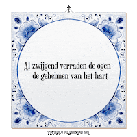 Hart Reflectie Sticker by Tegelspreuken.nl