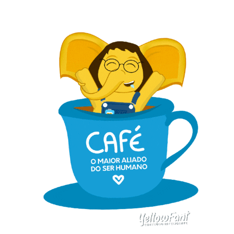 yellow_fant giphyupload love coffee amor Sticker