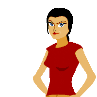 LifeSigner girl sticker angry woman Sticker