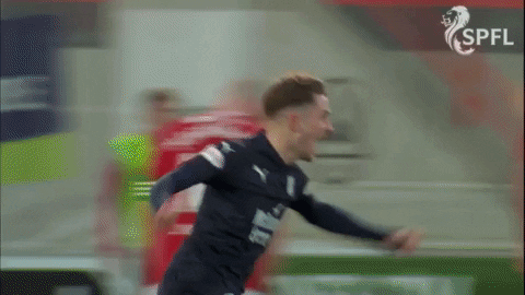 Celebrate Dark Blue GIF by SPFL