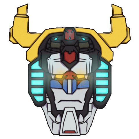 JennyCitino robot voltron giant robot robot head Sticker