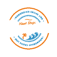 traveling on my way Sticker by Norwegian Cruise Line