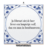 Humor Wolf Sticker by Tegelspreuken.nl