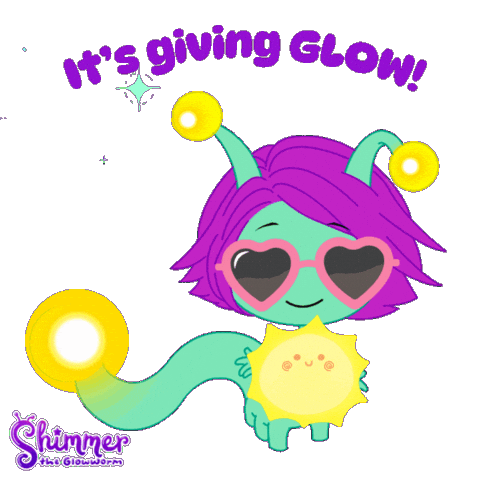 Glow That Girl Sticker by ShimmertheGlowworm