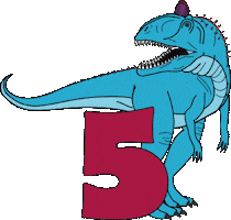 Dinosaur Dino Sticker by Charlotte Filshie