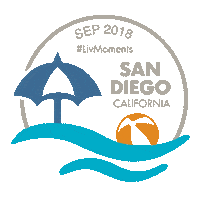 san diego beach Sticker by Liv