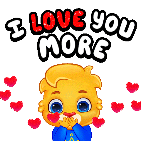 Love You The Most Sticker by Lucas and Friends by RV AppStudios