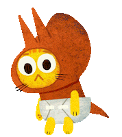 Dinosaur Hug Sticker by Chunk Factory HQ