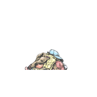 Clothes Laundry Sticker