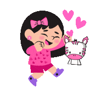 Cute Girl Heart Sticker by Bel Diniz