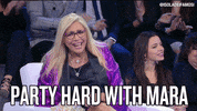 laugh party hard GIF by Isola dei Famosi