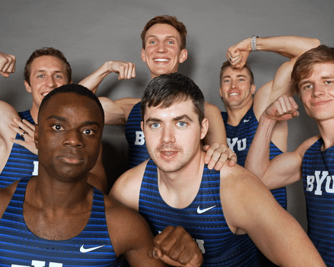 Celebration Flex GIF by BYU Cougars