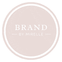 Logo Circle Sticker by Brand by Mirelle