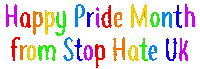 Happy Pride Sticker by Stop Hate UK