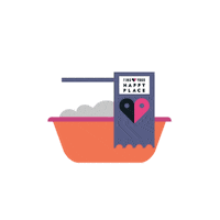 Shower Bathtub Sticker by FYHP