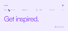 deblank inspiration bold font get inspired GIF