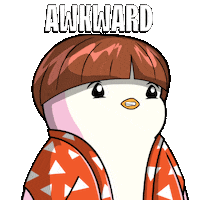 Awkward Penguin Sticker by Pudgy Penguins
