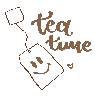 Tea Time Drinking Sticker